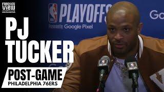 PJ Tucker Reacts to Physical Philadelphia 76ers vs. Brooklyn Nets Series  Game 3 76ers Post-Game