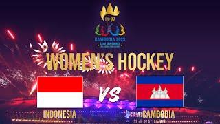 INDONESIA  VS CAMBODIA  WOMENS HOCKEY  SEA GAMES 2023 - CAMBODIA #seagames2023 #cambodia2023