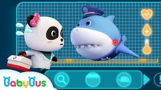 *NEW* Super Panda Rescues Police Shark  Super Rescue Team 8  Baby Shark  Panda Cartoon  BabyBus