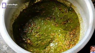 Green Chicken Gravy  Hariyali Masala Chicken Curry  Chicken Recipe  Dinner Curry Recipes Indian