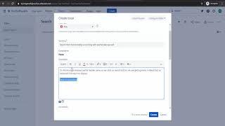 Report a NEW defectBUG into JIRA