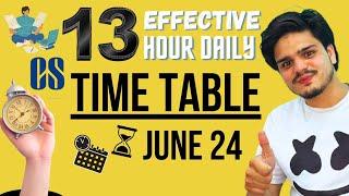 TIME TABLE for June 24 EXAM   CS EXECUTIVE  CS PROFESSIONAL #csexecutive #cs