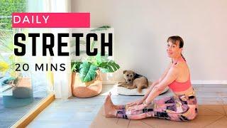 20 Min DAILY STRETCH  Full Body for Tight Muscles and to Improve Mobility and Flexibility