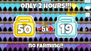 HOW TO DOUBLE YOUR WLS WITH USING 50WL ONLY? NO FARMING  Growtopia Profit