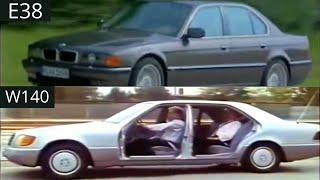 BMW E38 vs Mercedes Benz W140 suspension test