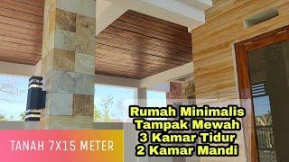 Rumah Mewah Minimalis 7x15 Meter 3 Kamar Tidur 2 Kamar Mandi. Rumah Idaman.