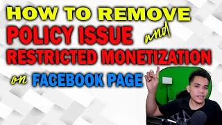 RESTRICTED MONETIZATION PAANO IBALIK ANG ADS SA FACEBOOK PAGE  AJ PAKNERS