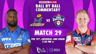 Match -29 MI Emirates vs Dubai Capitals OFFICIAL Ball-by-Ball Commentary  #ILT20