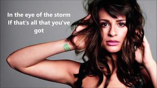 Lea Michele - Tornado with lyrics