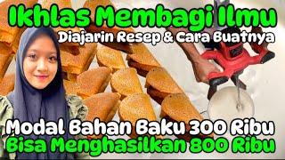 IKHLAS BAGI ILMU LEWAT RESEP MARTABAK MANIS & CARA BUATNYA MODAL 300 RIBU MENGHASILKAN 800 RIBU