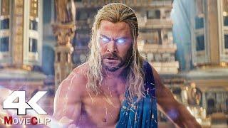Thor Vs Zeus - Fight Scene In Hindi - Thor Love And Thunder 2022 Movie CLIP 4K