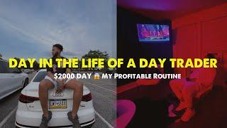 Day In The Life Of A Day Trader  $2000 Day + My 8th Winning Trade In a Row Forex  LIVE TRADE**