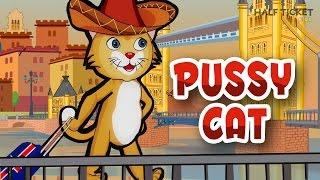 Pussy Cat Pussy Cat where have you been  Nursery Rhymes Songs With Lyrics  Kids Songs