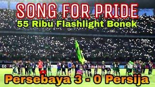 Merinding.. 55 ribu Bonek nyanyikan Song For Pride akhir Laga Persebaya vs Persija