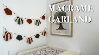 Macrame Garland With Semi-Circles