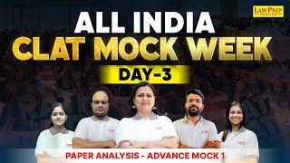 Day 3 Mock Analysis  7 Days 7 Mocks  CLAT 2025 Mock Week  Mock Test Paper Analysis Series