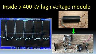 Inside a 400 kV high voltage module  epoxy removal testing  circuit diagram simulation 