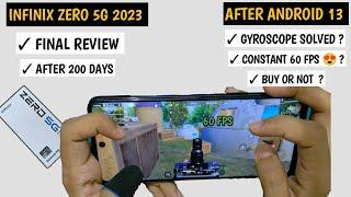 INFINIX ZERO 5G 2023 BGMI TEST REVIEW AFTER 200 DAYS OF USAGE  GYRO  BUY OR NOT  ANDROID 13