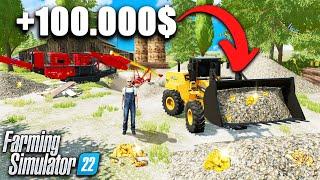 Нашёл ЗОЛОТО в Farming Simulator 22 Сколько я заработал?