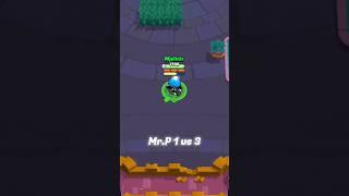 Mr.P 1vs3 duel  #shorts #brawlstars #feedshorts #shortsfeed