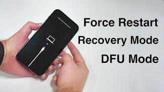 How to Force Restart and ENTER & EXIT Recovery and DFU Mode iPhone 8 to 13