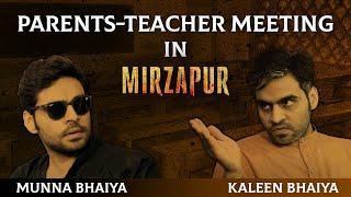 Kaleen and Munna in Parents-Teacher Meeting  Mirzapur School