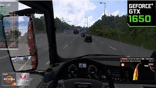 Euro Truck Simulator 2 Ryzen 5 3400g GTX 1650 16GB RAM All settings @100% Scale