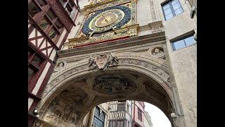 Gros-Horloge or Great-Clock is a 14th century astronomical clock. - Rouen France - ECTV