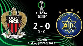 Nice vs M. Tel-Aviv  2-0  UEFA Europa Conference League 2223 Play-offs 2nd leg