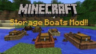 Minecraft 1.11.2  Storage Boats Mod  Mod Review