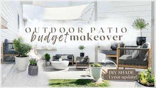PATIO MAKEOVER & REFRESH budget DIY shade update outdoor decorating ideas gardening + more