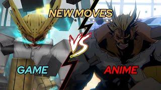 NEW MOVES Every Heroes Battlegrounds Character vs Anime Comparison NEW DEKU 1000000% ULTIMATE 