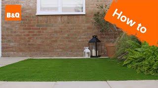How to lay artificial grass