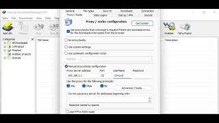 How To Setup Proxy Settings in IDM?