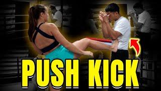 Everything You Need to Know about Muay Thai Push Kicks w Coral Carnicella.