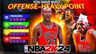 My *NEW* OFFENSE-HEAVY POINT BUILD has WON ME $19500 on NBA 2K24...