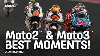 Best Moto2™ & Moto3™ Moments ️  2024 #QatarGP
