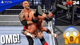 WWE 2K24 - Elimination Chamber Match Batista v The Rock v Undertaker v Lesnar v Triple H v Orton