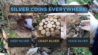 Finding SILVER Coins Everywhere INSANE Metal Detecting in 2019 