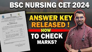 MH Nursing CET 2024  Answer Key  Maharashtra Nursing Classes #bscnursing