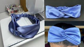 Satin Headband. How to make Satin fabric Headband . DIY Headband.