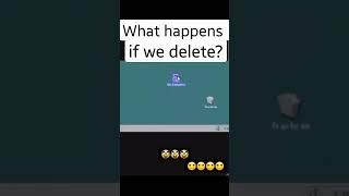 What happens if we delete my computer? #trending #windows #computer #shorts