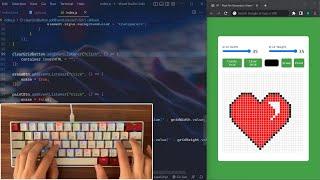 ASMR Programming - 100 Days of JavaScript Coding - No Talking