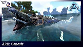 Trapping & Taming An X-Mosasaurus  ARK Genesis S2E14