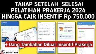 TAHAP SELANJUTNYA SETELAH SELESAI PELATIHAN PRAKERJA 2024 HINGGA DAPAT INSENTIF PRAKERJA