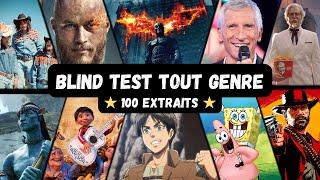 BLIND TEST TOUT GENRE - 100 EXTRAITS Film Série Disney Dessin animé Anime Jeux Répliques ...