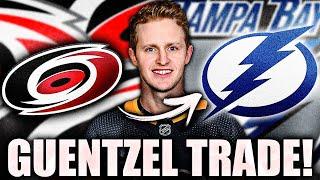 JAKE GUENTZEL OFFICIALLY TRADED TO THE TAMPA BAY LIGHTNING HUGE CAROLINA HURRICANES TRADE