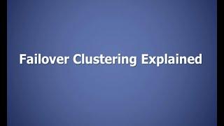 High Availability with Hyper-V Failover Cluster  Quick Tutorial