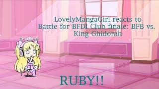 LovelyMangaGirl reacts to Battle for BFDI Club finale BFB vs. King Ghidorah