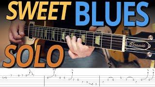 Sweet Blues Guitar Solo with TABS  DBL 272